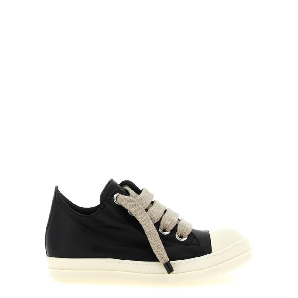 Rick Owens Bicolor Calfskin Low Top Women's Sneakers